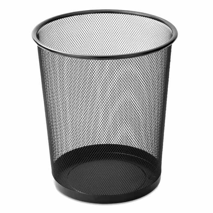 Thùng rác dạng lưới thường thấy